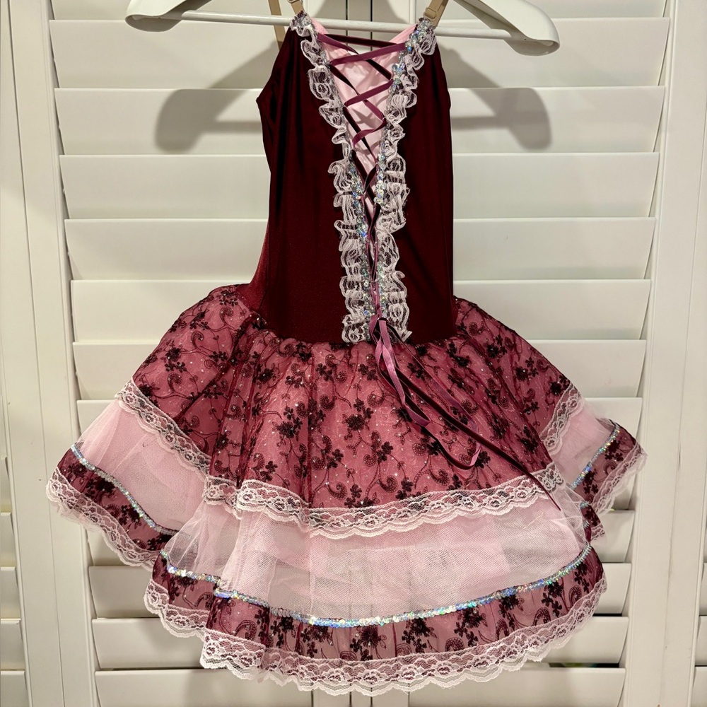 Revolution Burgundy and Cream Fabric